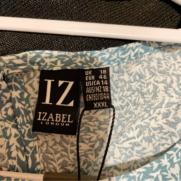 NWT Izabel London Ditsy Floral Flared Sleeve Midi Dress Size 18 - Picture 5 of 7